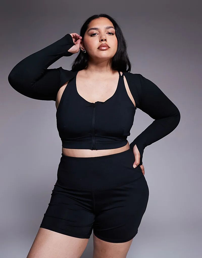 

Лонгслив 4505 Curve, мягкий на ощупь, многослойный, с длинными рукавами, черный цвет