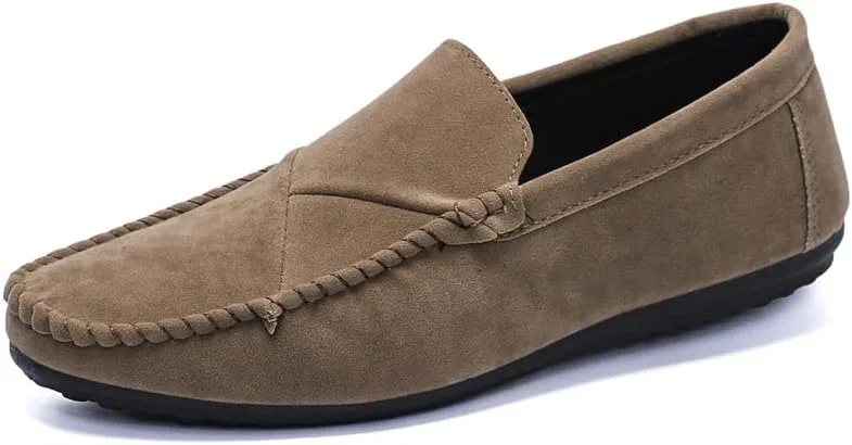 Лоферы замшевые мужские, повседневные, Khaki Hhhchpm