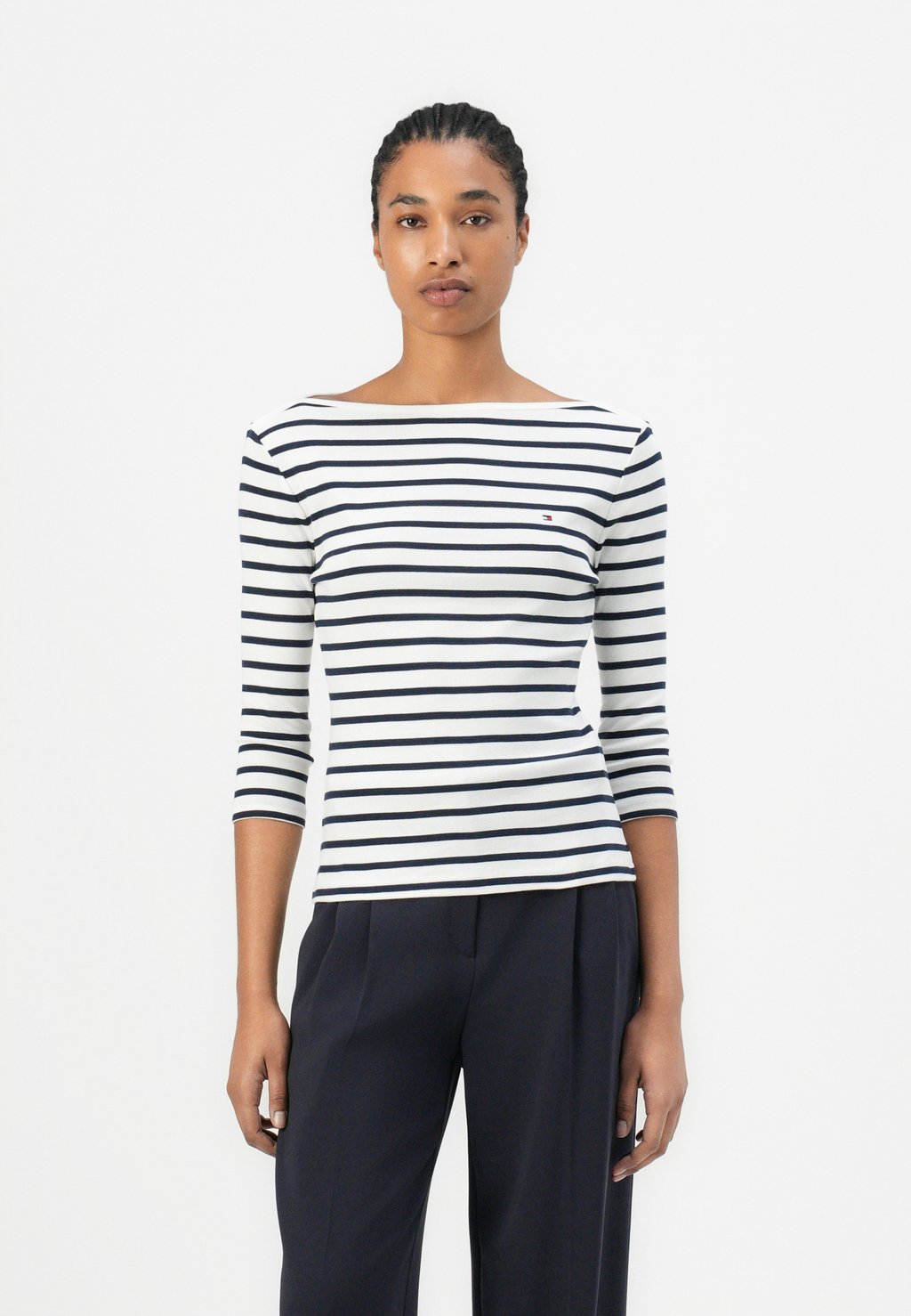 

Топ с длинными рукавами NEW CODY SLIM BOAT Tommy Hilfiger, темно-синий