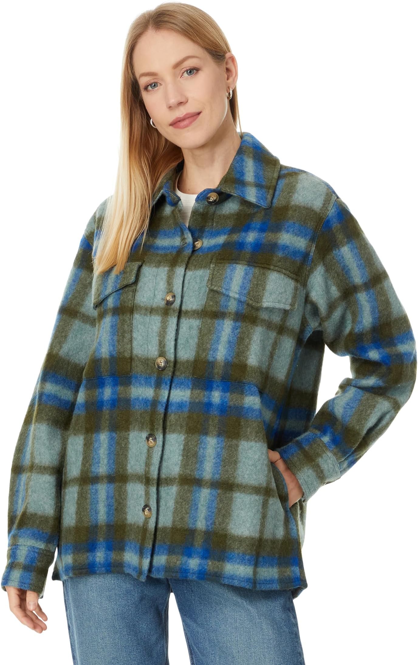 

Рубашка Faherty Cotswold Shirt Jacket, цвет Oakland Plaid