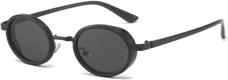 

Солнцезащитные очки UV400 - маленькая оправа, овальная градиентная, в стиле панк, для женщин и мужчин, для бега и занятий спортом на открытом воздухе generic, Black-black