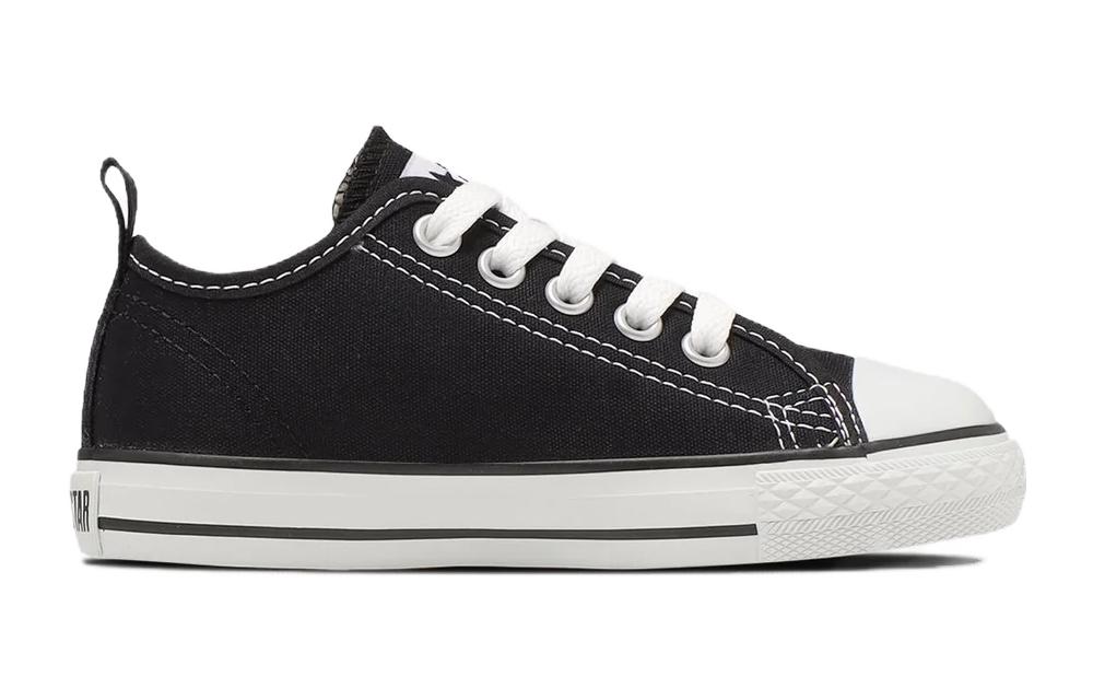 All Star N Z OX Low Top Детские Кроссовки из Хлопка Черно-Белые Японская Версия Подростковые Converse — фото 3