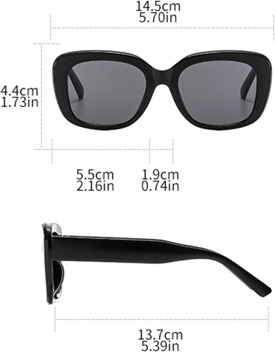 

bullabulling Большие солнцезащитные очки для женщин, модные большие очки для вождения, женские солнцезащитные очки с защитой от УФ-излучения, Black/Black