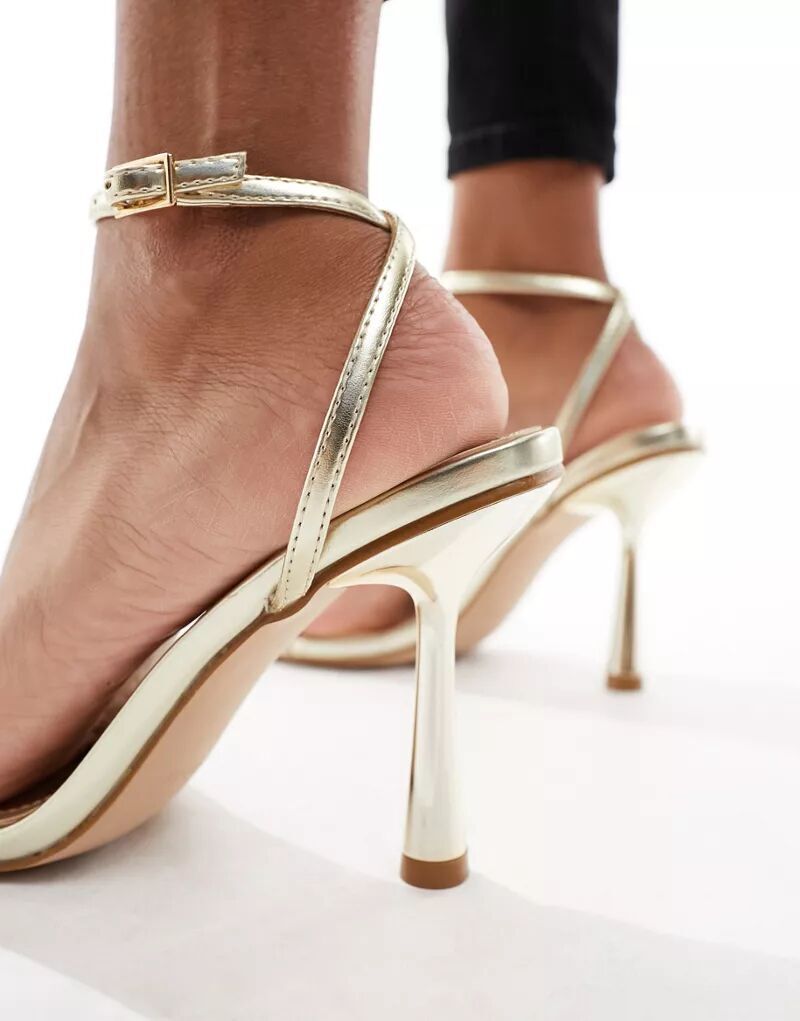 Simmi London – Damira – нежные золотые босоножки с ремешками SIMMI Shoes — фото 2