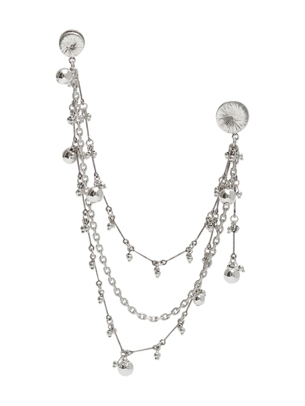 

Текстурная брошь с бисером Freya Isabel Marant, серебристый