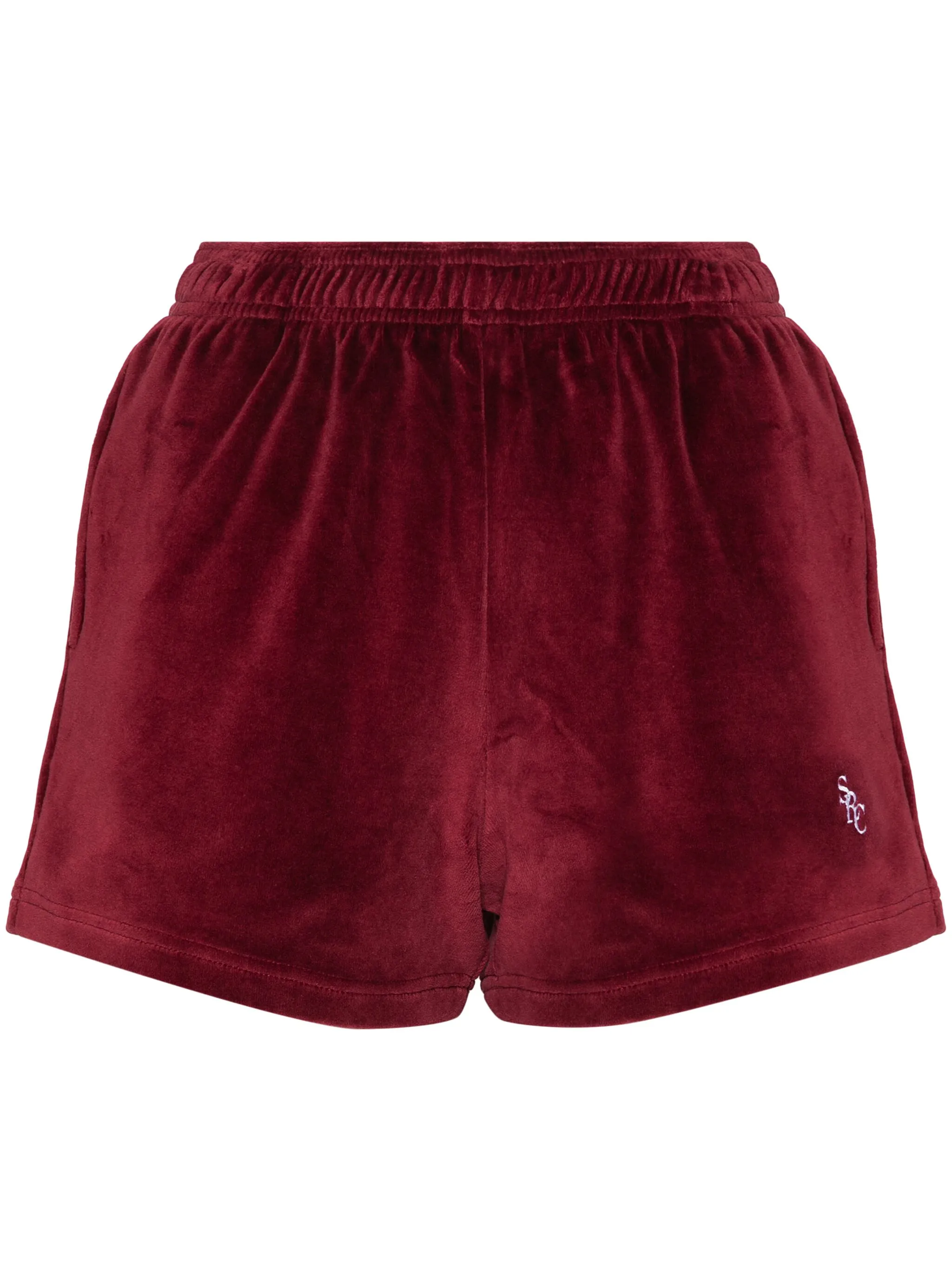 

Короткие велюровые шорты SRC Sporty & Rich, красный