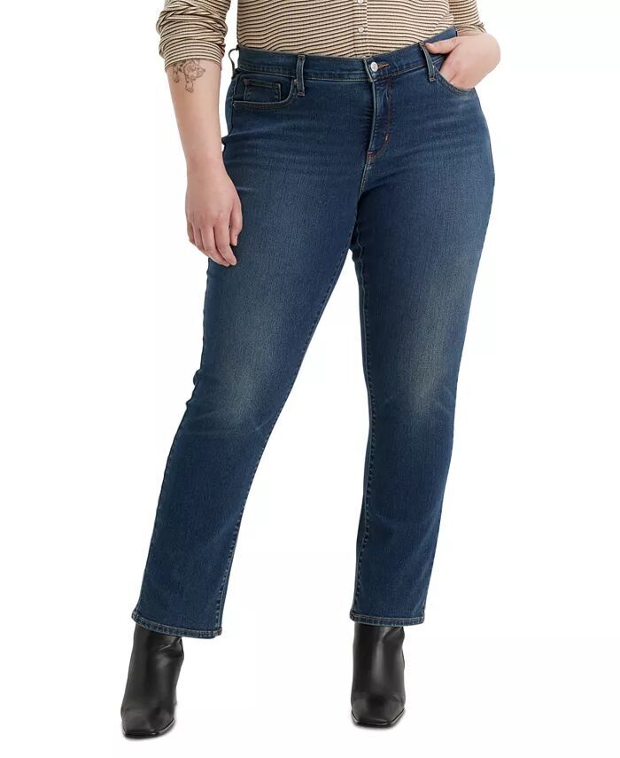 

Модные прямые джинсы размера 314 со средней посадкой Levi's, синий