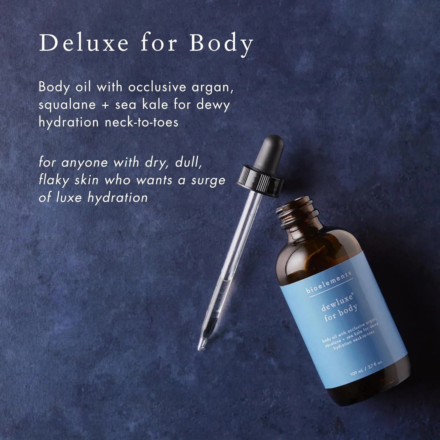 Bioelements Dewluxe for Body - 3,7 унции (105 г) - масло для тела с арганой, скваланом и морской капустой для увлажнения от шеи до пят, gold — фото 3