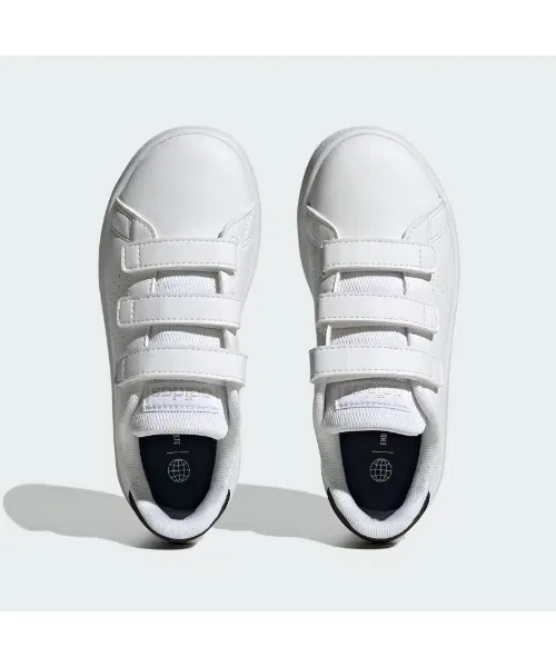 Детские кроссовки adidas ADVANCOURT CF C бело-зелёные — фото 4