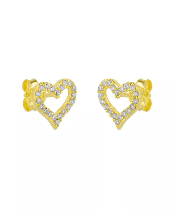 

Серьги-Гвоздики из стерлингового серебра в форме сердца Spero London, gold