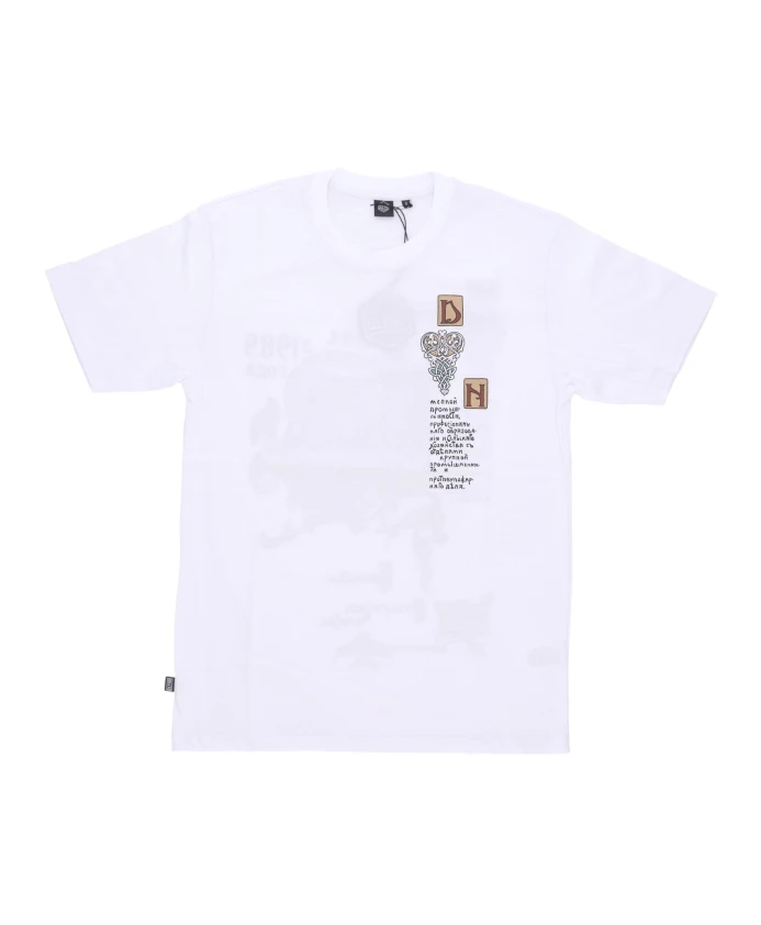 

Футболка с изображением средневекового дракона, белая. Dolly Noire, белый