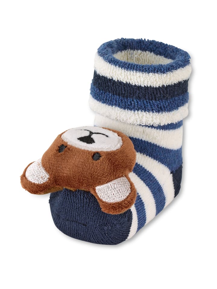 

Sterntaler Детские носочки-погремушки в виде медвежонка, темно-синие