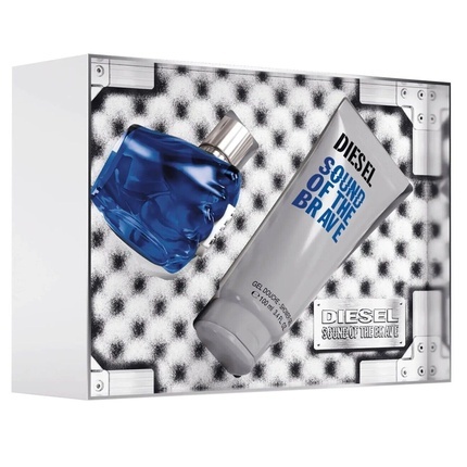 Парфюмерный набор для мужчин Diesel Sound of the Brave 2021 Gift Set with 50ml EDT Spray and 100ml Shower Gel — фото 2
