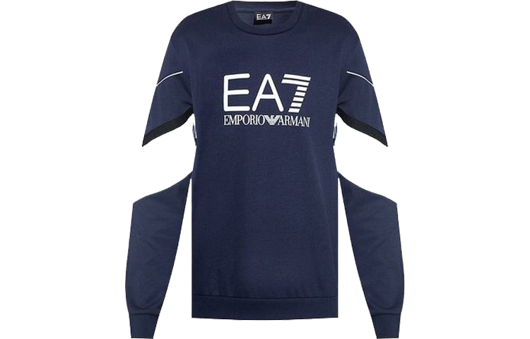 Emporio Armani Мужская толстовка EA7, синяя — фото 3