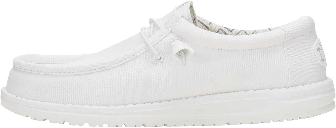 

Мужские лоферы HEYDUDE Wally Stretch из текстиля, Удобная легкая обувь без шнурков для мужчин, Для повседневной носки, прогулок и путешествий, белый