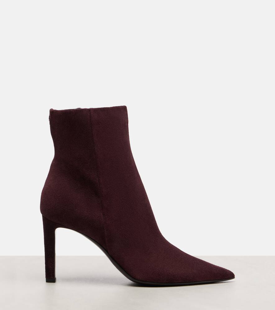 Ботинки Frankie 85 на щиколотку из замши Jimmy Choo, Deep Merlo — фото 4