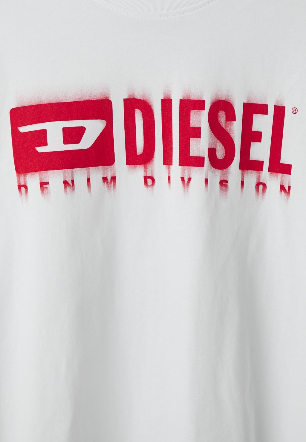 

Принт на футболке T-ADJUST-Q7 Diesel, белый