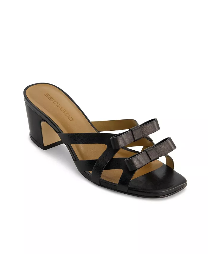 Бернардо Бурго Сандалии на среднем каблуке Bernardo Footwear, черный — фото 3