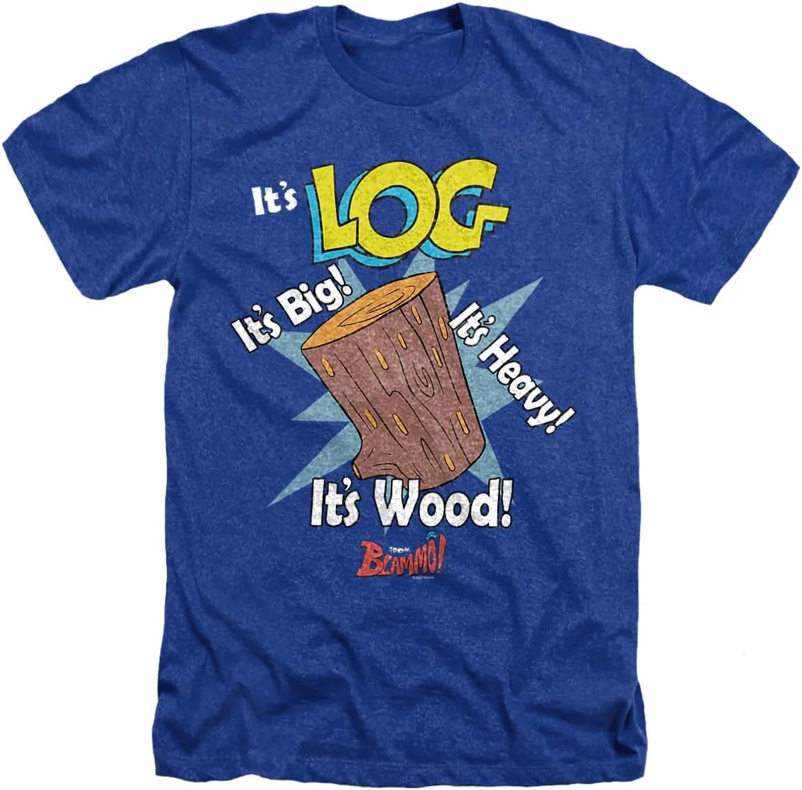 

LOGOVISION Ren and Stimpy It's Log Unisex Adult Heather T Shirt