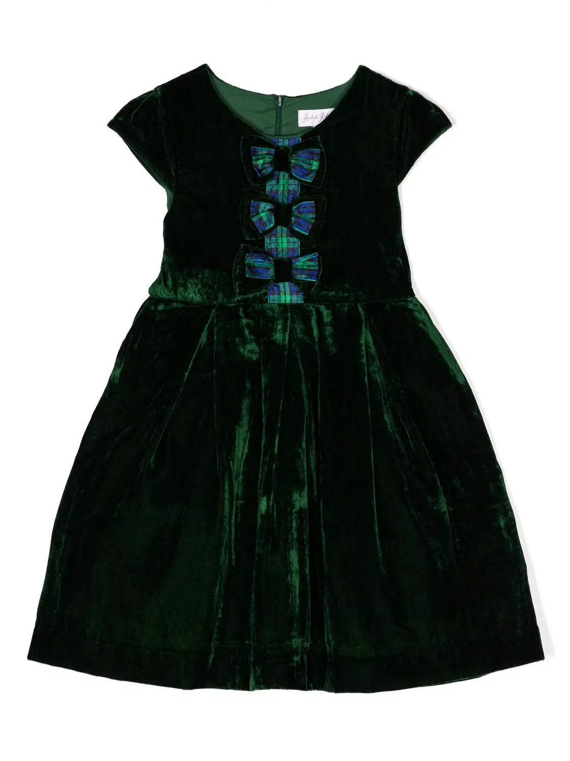 Платье с отделкой в виде банта Rachel Riley, зеленый
