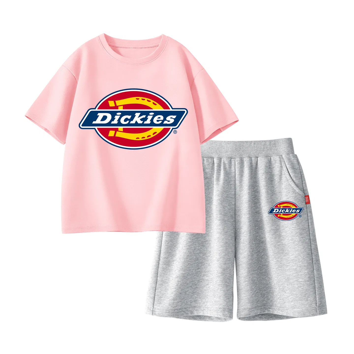 Детский спортивный комплект с логотипом Dickies, S Logo Pink+S Logo K Gray