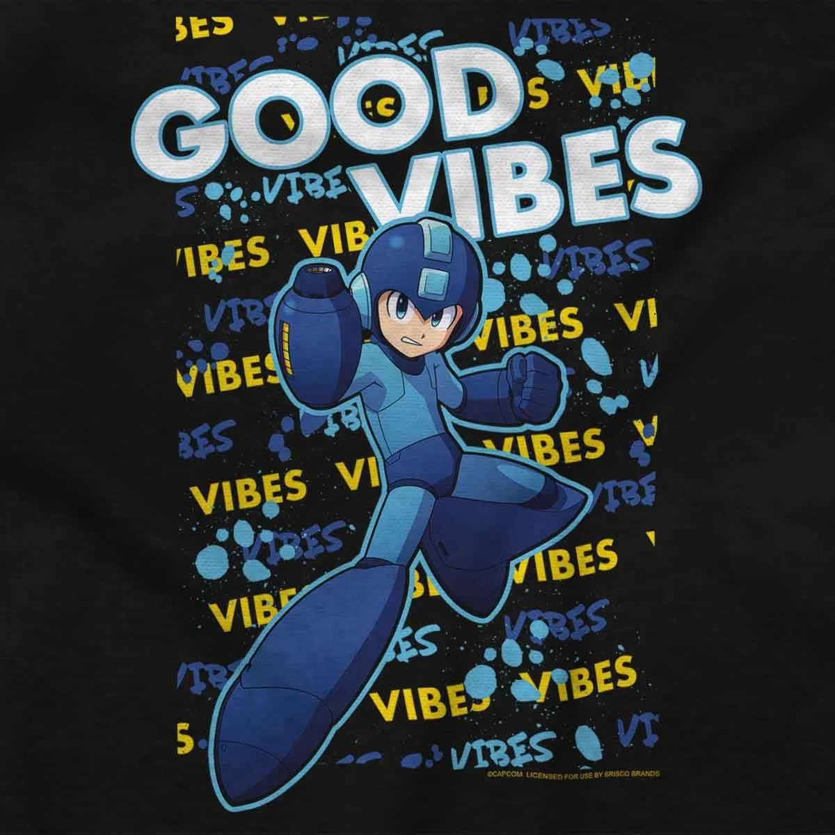 Детский боди-комбинезон с принтом Mega Man Good Vibes Brisco Brands, Black — фото 2