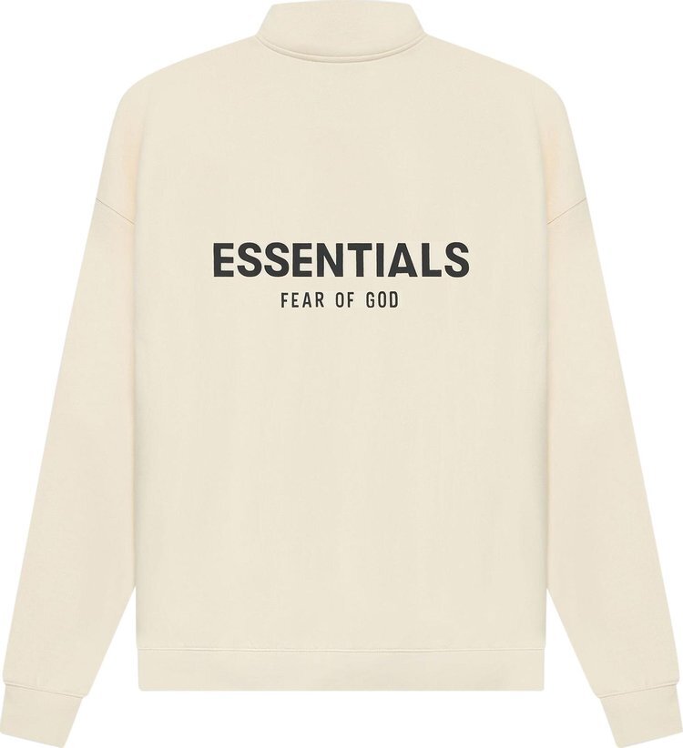 Толстовка Fear of God Essentials Mockneck Half Zip 'Buttercream', кремовый — фото 3