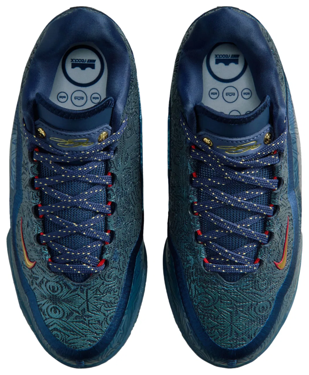 Кроссовки для мальчиков LeBron XXIII Nike, цвет Midnight Navy/Metallic Gold/University Red — фото 4