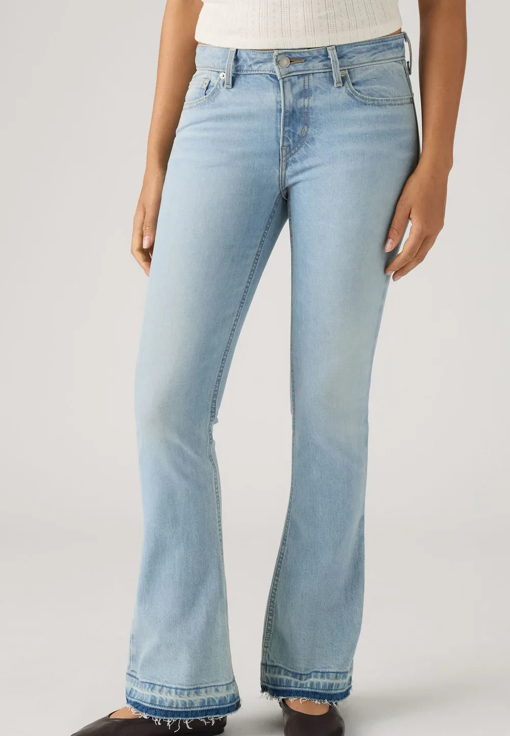 Низкие узкие сапоги - джинсы-клеш Levi'S, Blue Shuttle