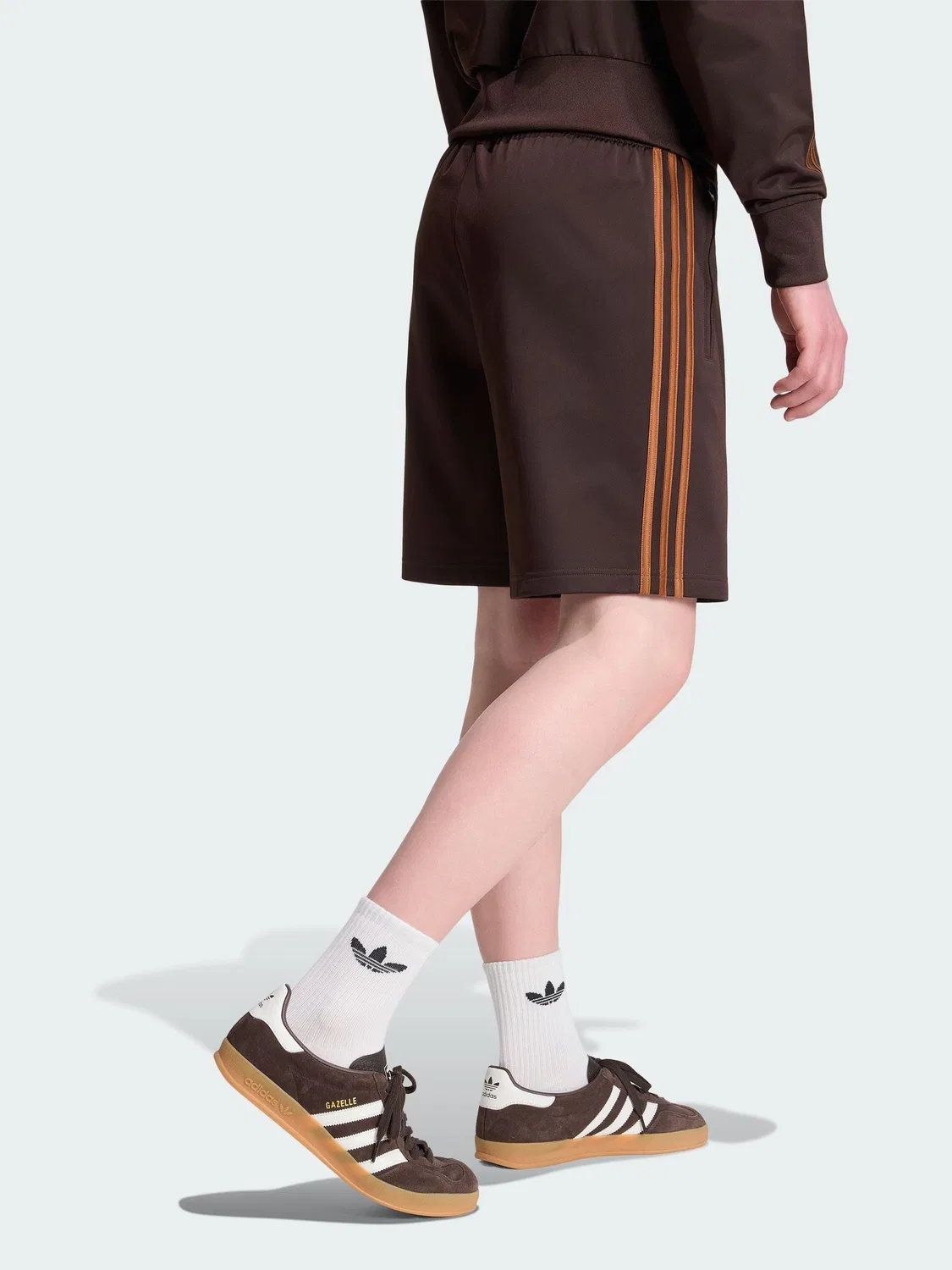 Шорты Firebird, adidas Originals, коричневый — фото 2