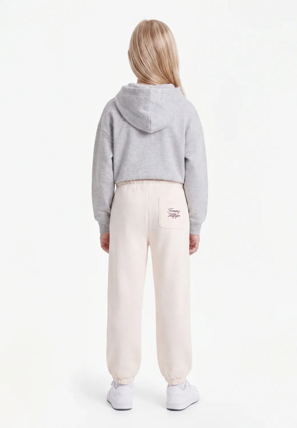 Спортивные штаны Tommy script - брюки от спортивного костюма Tommy Hilfiger, Off White — фото 2