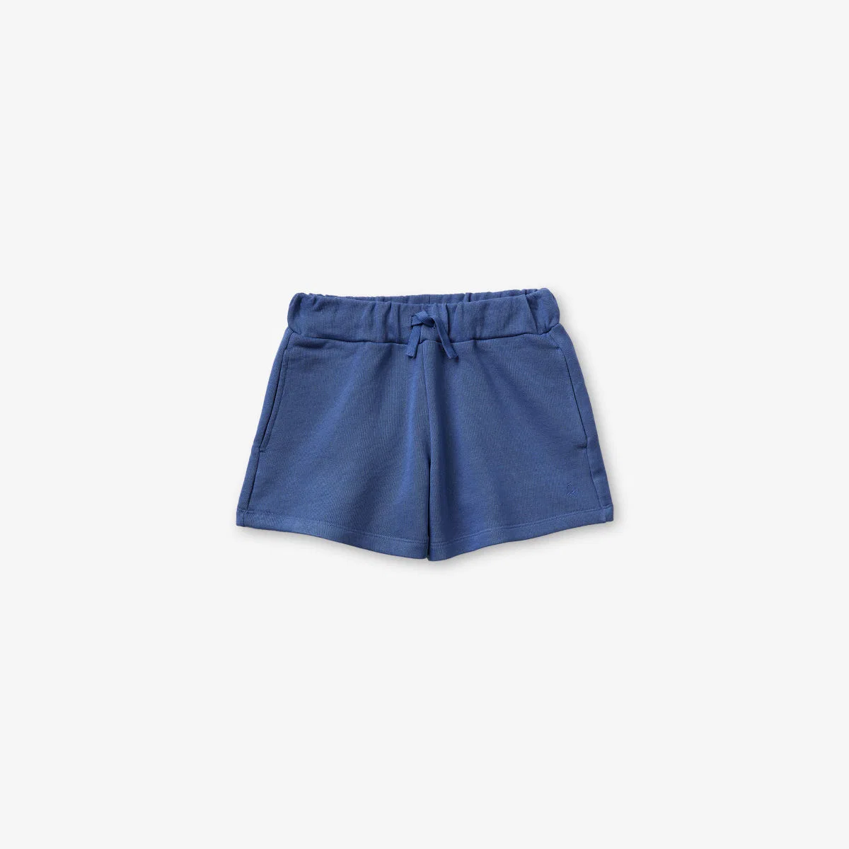 Хлопковые спортивные шорты на завязках Benetton, синий