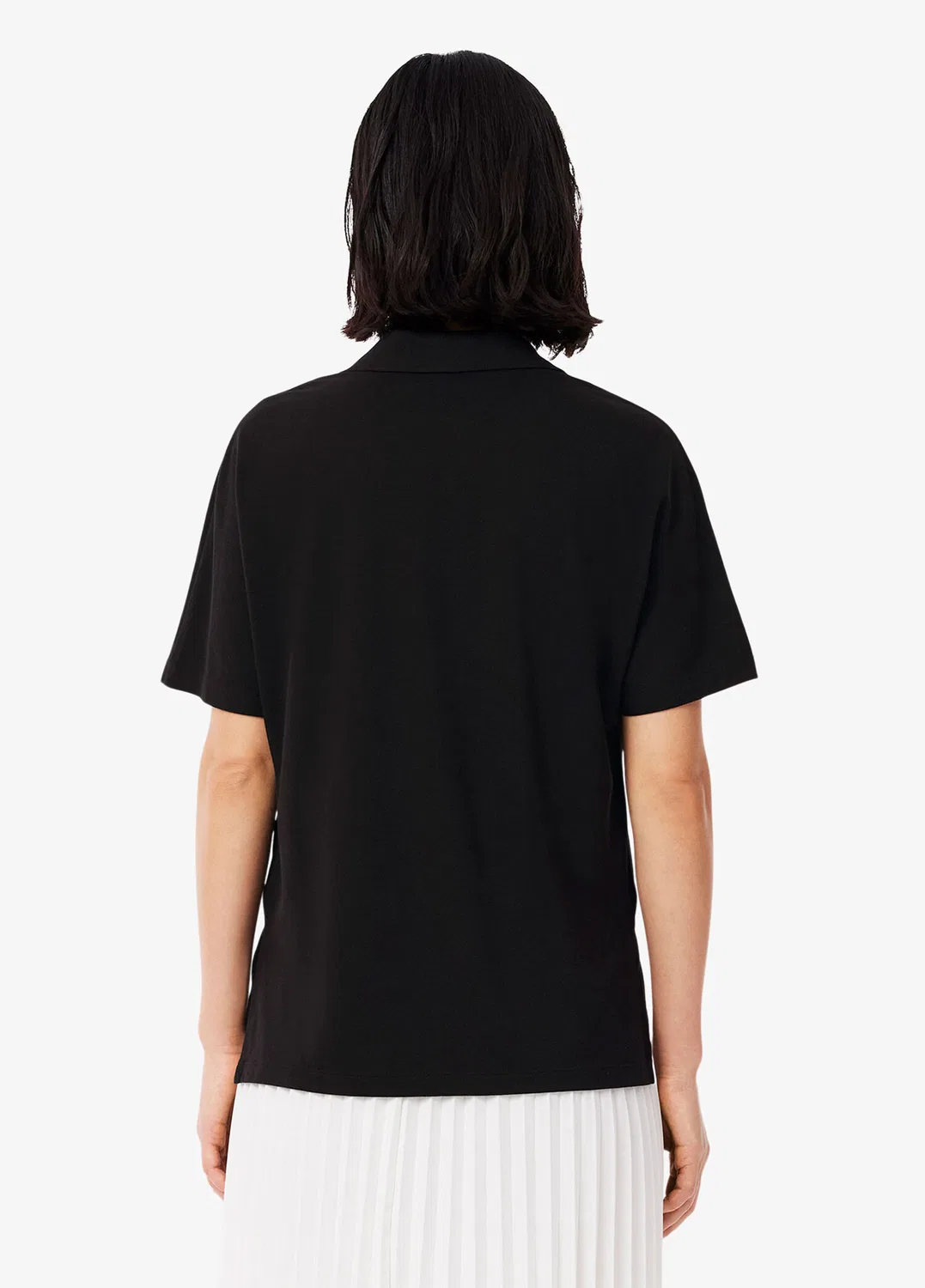 Поло Lacoste Relaxed Fit, черный — фото 2