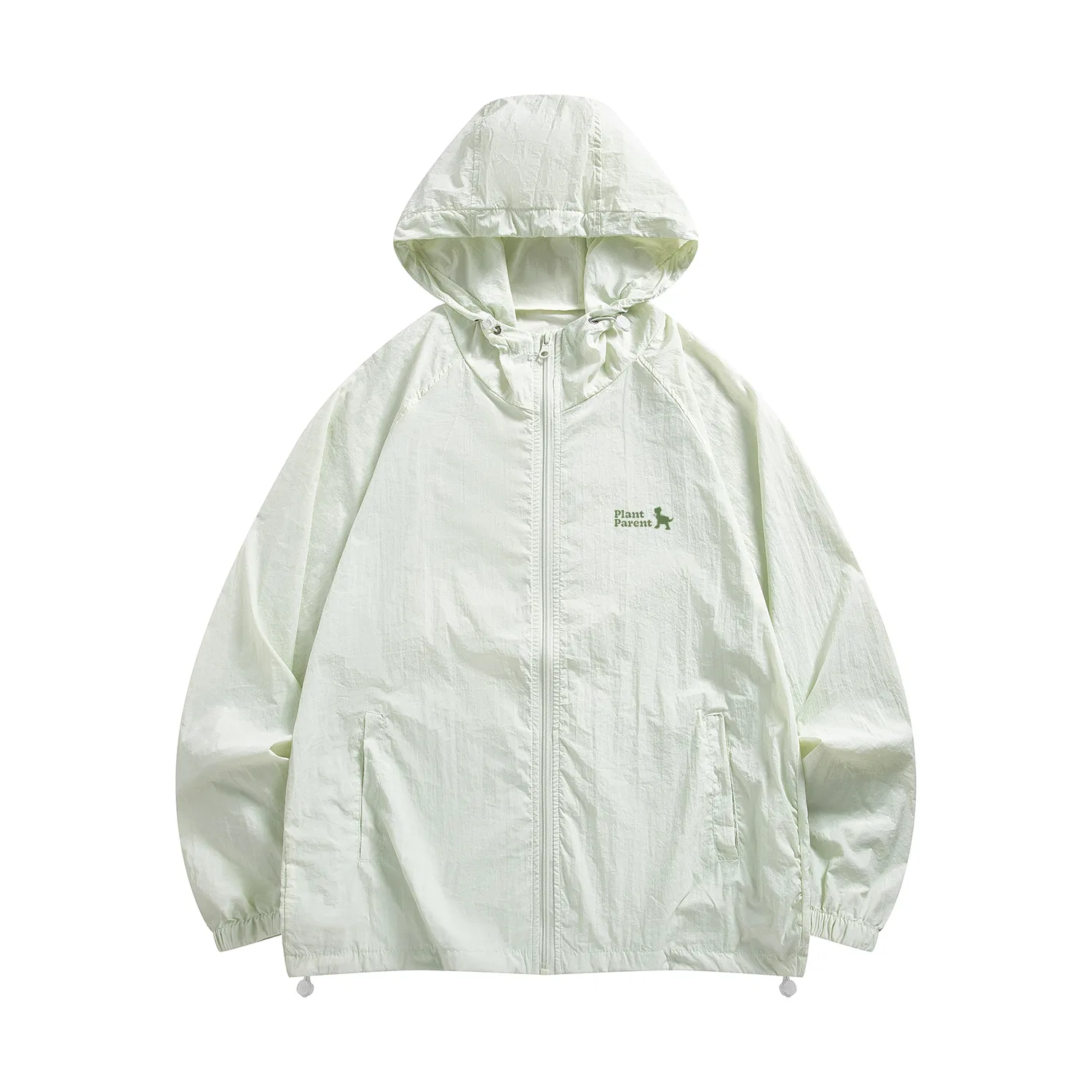 Детская ветровка с капюшоном Disney Sun Protection Clothing Unisex Hooded Non Detachable Thin Straight Fit, Pea Green
