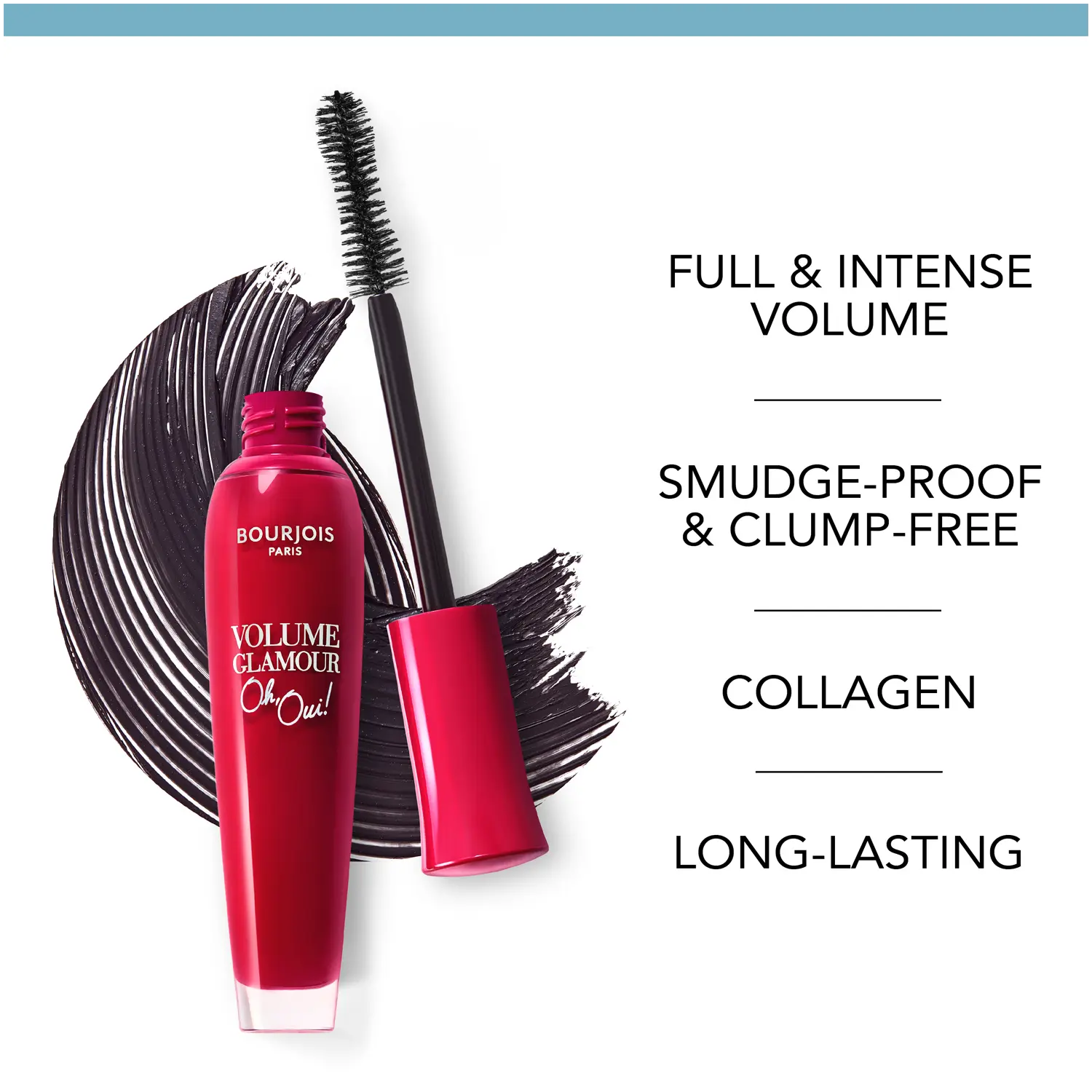 Bourjois Volume Glamour Oh Oui! объемная тушь для ресниц - черная, 7 мл — фото 4