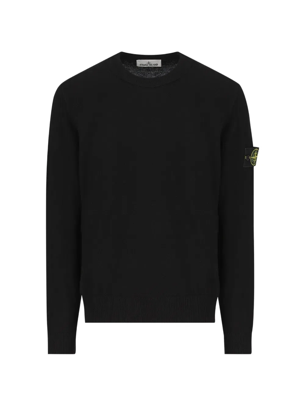 Толстовка с круглым вырезом и нашивкой-логотипом Stone Island, черный