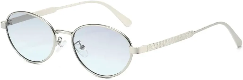 

Винтажные солнцезащитные очки в металлической оправе с градиентным переходом цвета, женские, с овальными линзами разных цветов, для вождения VFDHN, 3821-c6