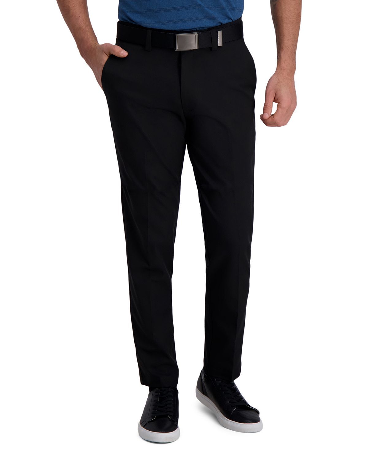 

Брюки cool right performance flex slim fit flat front Haggar, черный