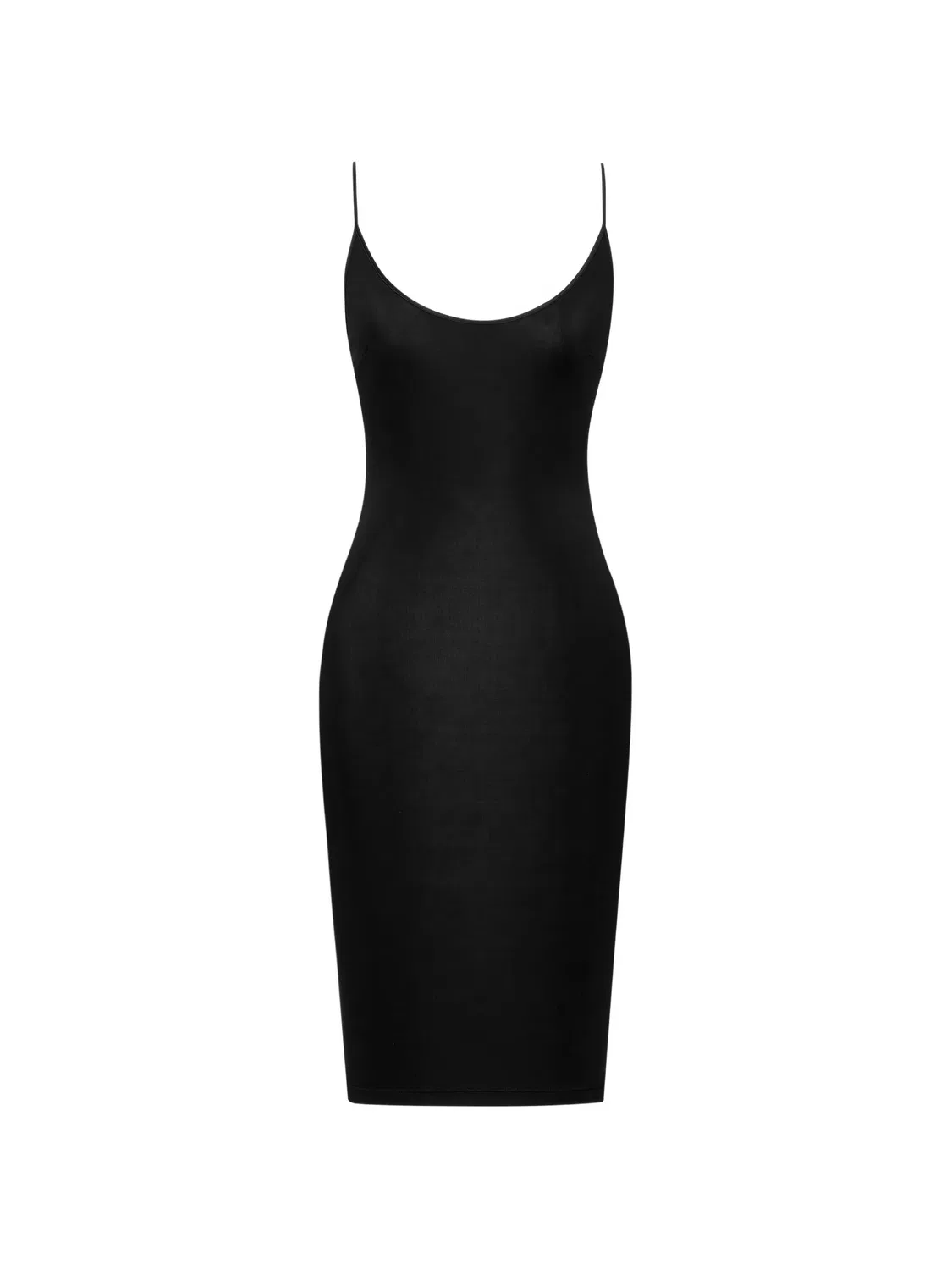 Платье Cassandre с открытой спиной Saint Laurent, черный