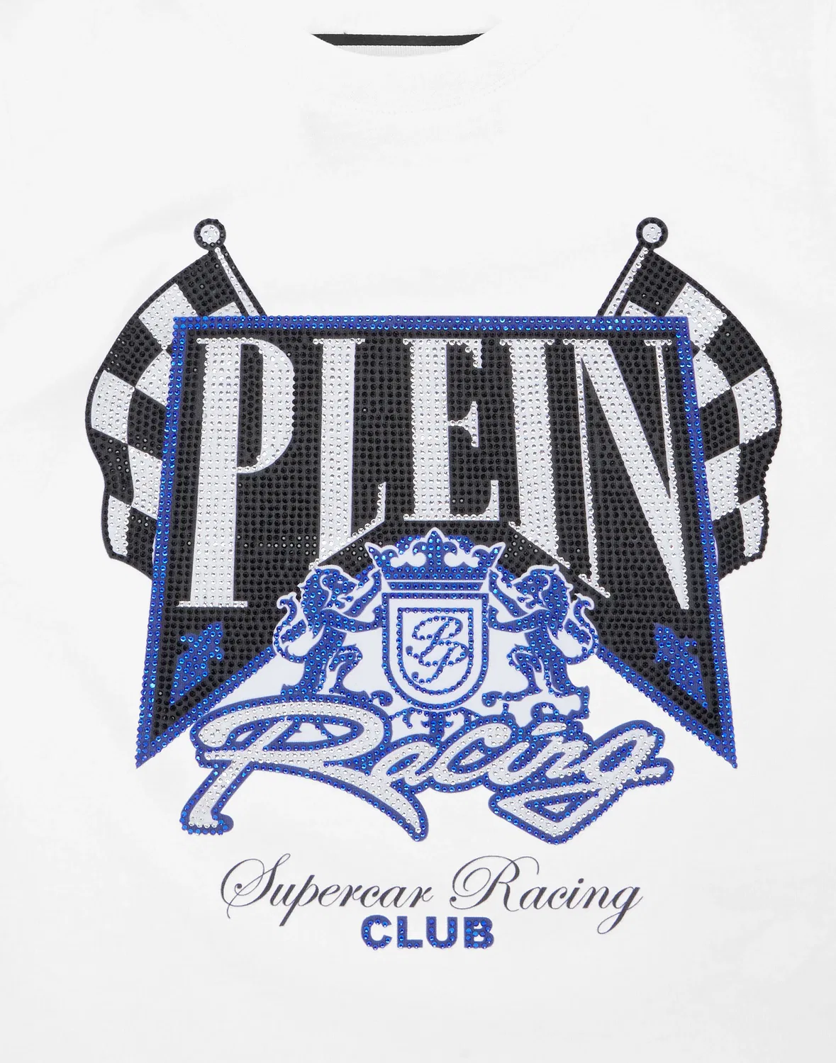 Детская футболка с коротким рукавом и принтом Racing Club PHILIPP PLEIN, White — фото 3