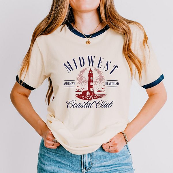 

Футболка Midwest coastal club для женщин Simply Sage Market, Vintage Navy, Зеленый, Футболка Midwest coastal club для женщин Simply Sage Market, Vintage Navy