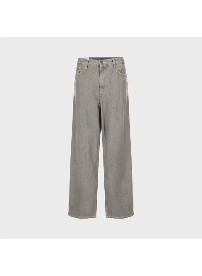 Джинсы свободные джинсовые Zara, серый — фото 2