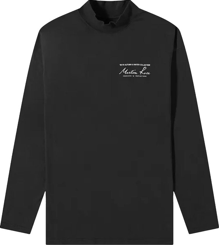 

Футболка Martine Rose Funnel Neck T-Shirt 'Black', черный