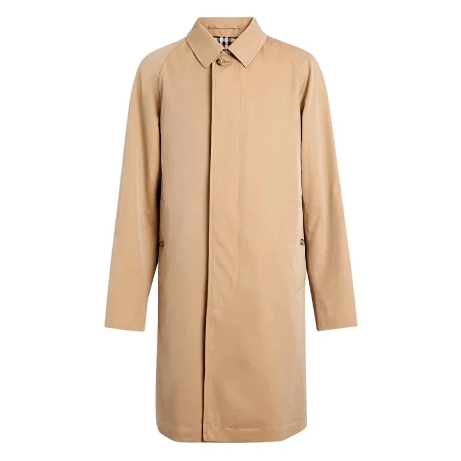 Пальто-кейп средней длины Mid-Length Camden Car Coat Burberry, Honey