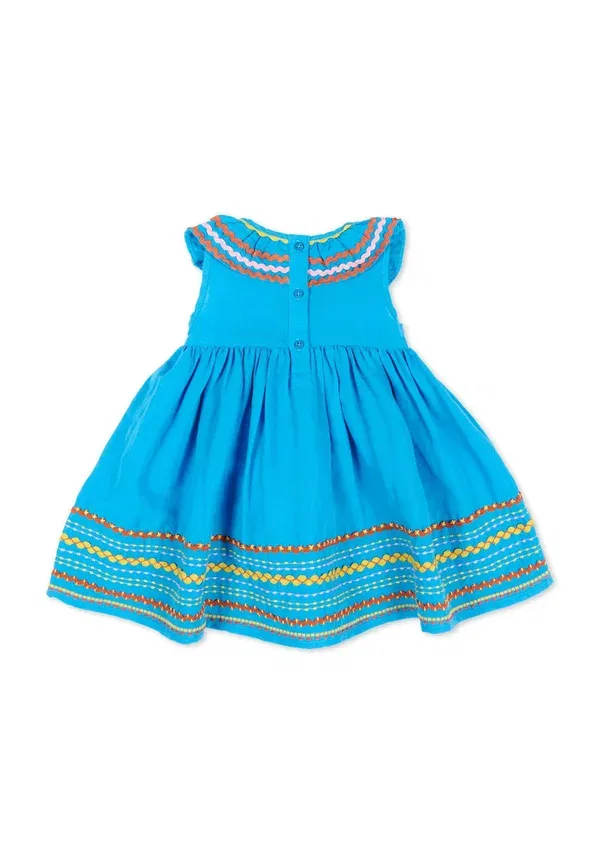 Платье льняное Day dress Stella Mccartney Kids, Light Blue, светло-голубой — фото 2