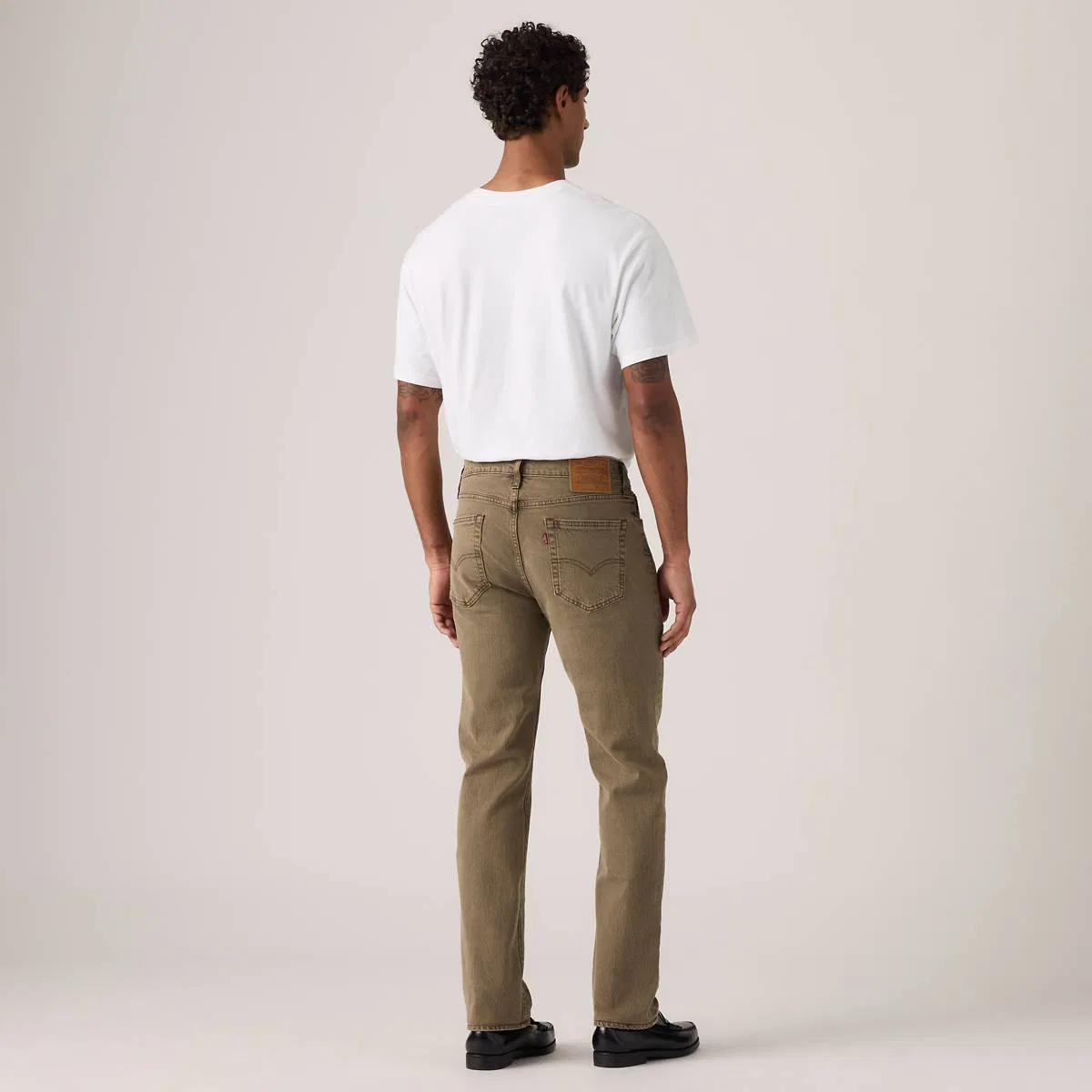 Джинсы 514 Straight с окрашиванием изделия для мужчин Levi's, Shitake Garment Dye - Brown — фото 3