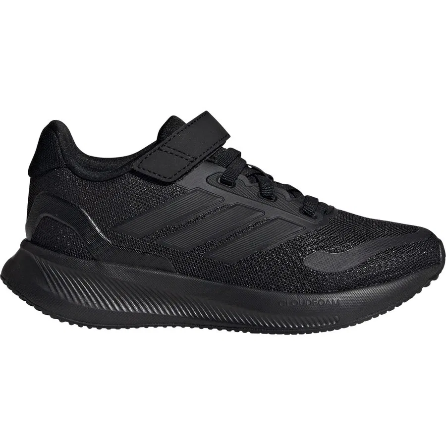 Кроссовки детские с липучкой RUNFALCON 5 EL C adidas, Черный — фото 2
