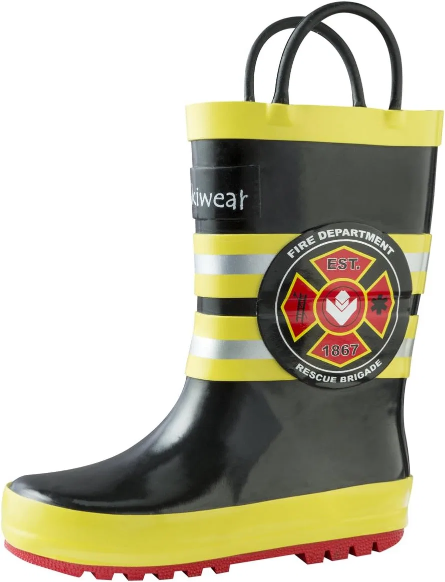 Детские сапоги дождевые с принтом OAKI, Fireman Rescue