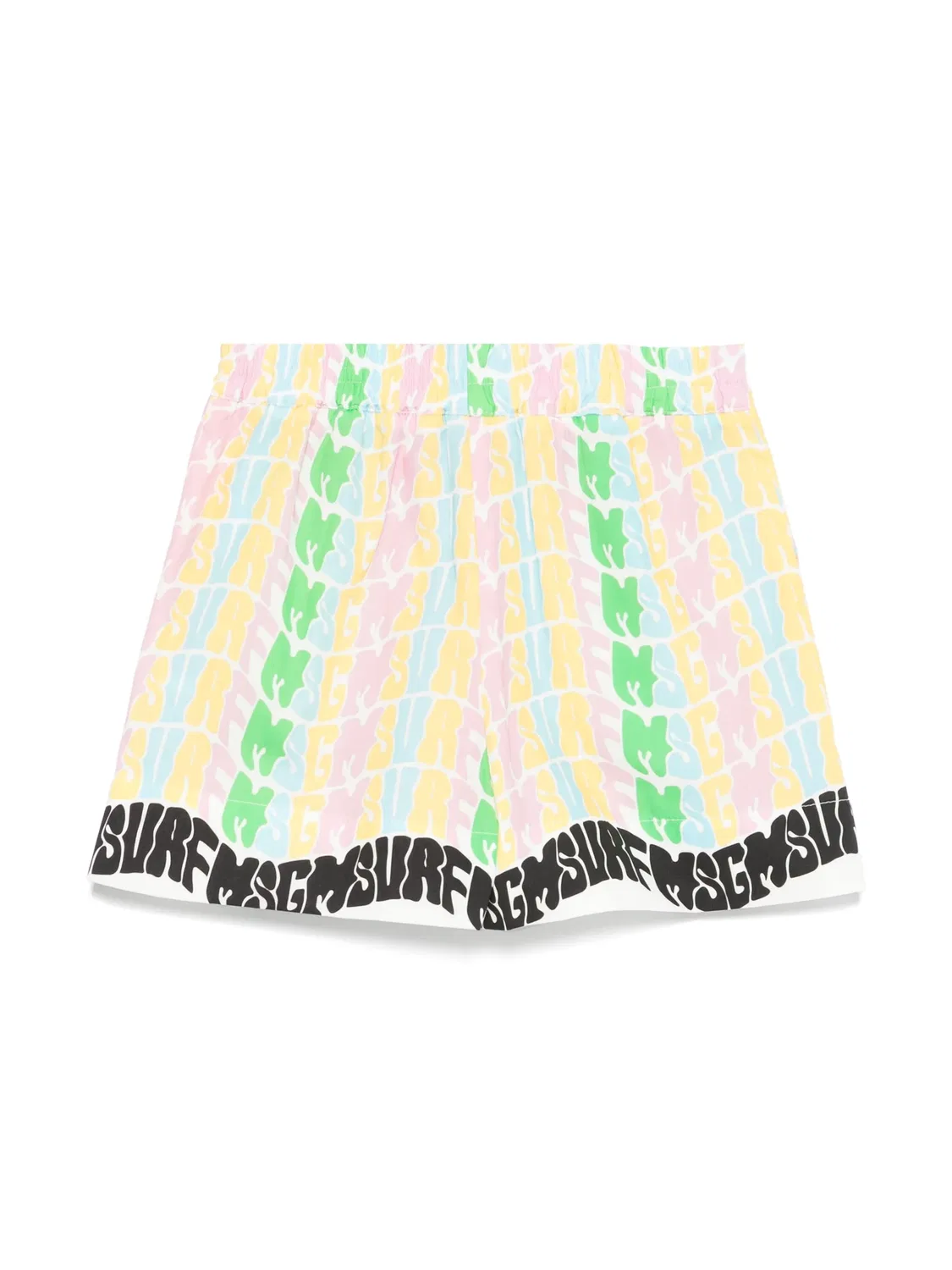 Детские шорты из 100% хлопка MSGM, белый — фото 3
