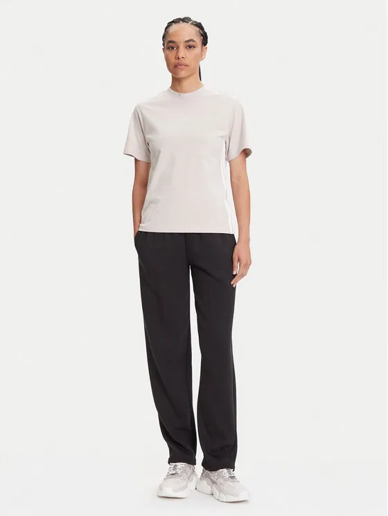 Футболка regular fit Essentials 3-Stripes Adidas, бежевый — фото 2